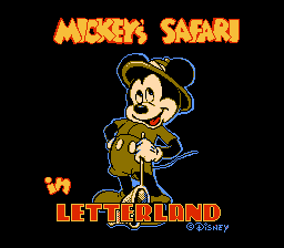 Mickey's Safari in Letterland