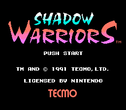 Shadow Warriors - Ninja Gaiden