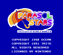Parasol Stars - Rainbow Islands II