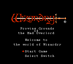 Wizardry - Proving Grounds of the Mad Overlord