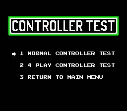 Nintendo World Class Service - Joystick Test Cartridge