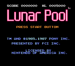 Lunar Pool