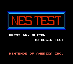 Nintendo World Class Service - Control Deck Test Cartridge