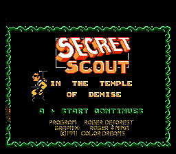 Secret Scout in the Temple of Demise