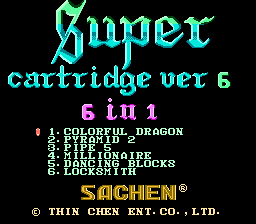 Super Cartridge Ver 6 - 6 in 1