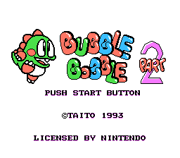 Bubble Bobble Part 2