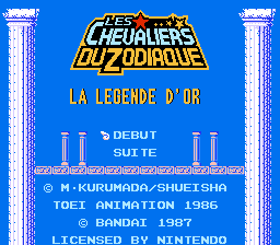 Chevaliers du Zodiaque, Les - La Legende d'Or