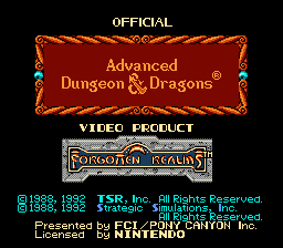 Advanced Dungeons & Dragons - Hillsfar