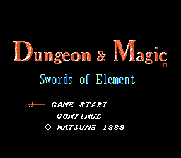 Dungeon & Magic - Swords of Element