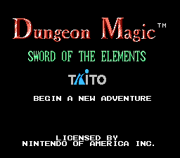 Dungeon Magic - Sword of the Elements
