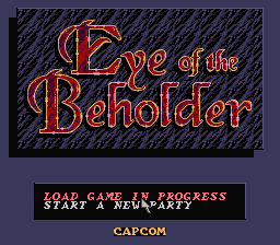Advanced Dungeons & Dragons - Eye of the Beholder