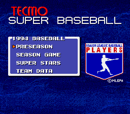 Tecmo Super Baseball